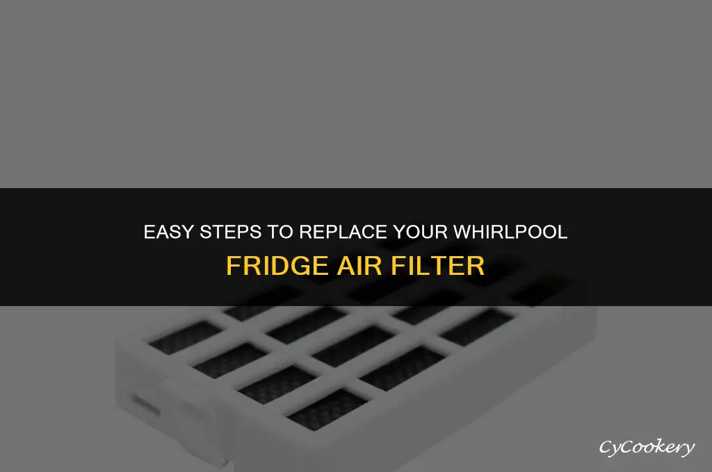 how to change air filter in whirlpool refrigerator