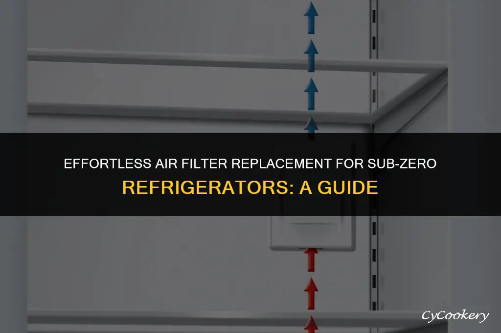 how to change air filter on sub zero refrigerator