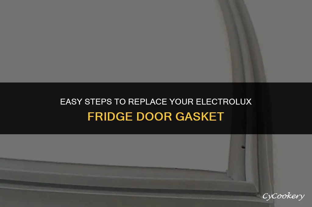 how to change an electrolux refrigerator door gasket