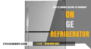 Easy Temperature Switch: Celsius to Fahrenheit on GE Refrigerators