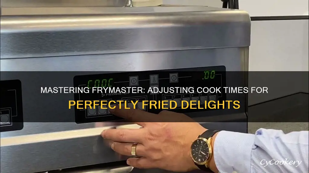 how to change cook time on frymaster fryer