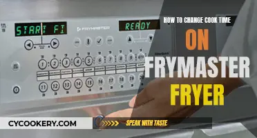 Adjusting Frymaster Fryer: Changing the Cook Time Settings