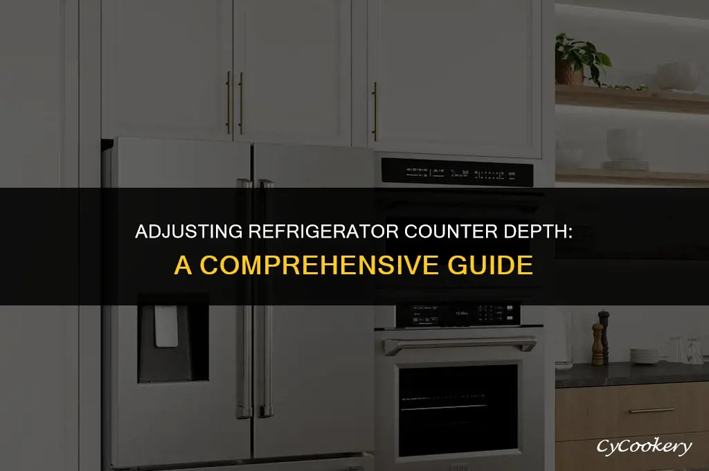 how to change counter depth for a refrigerator