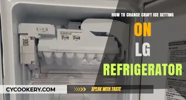 Mastering Your LG Fridge: Adjusting Craft Ice Settings Made Easy