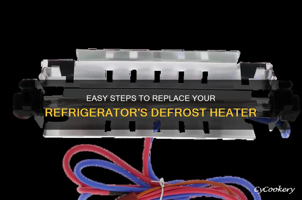 how to change defrost heater in refrigerator