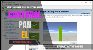 Adjusting Display Settings via NVIDIA Control Panel