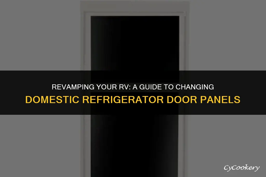 how to change dometic rv refrigerator door panels
