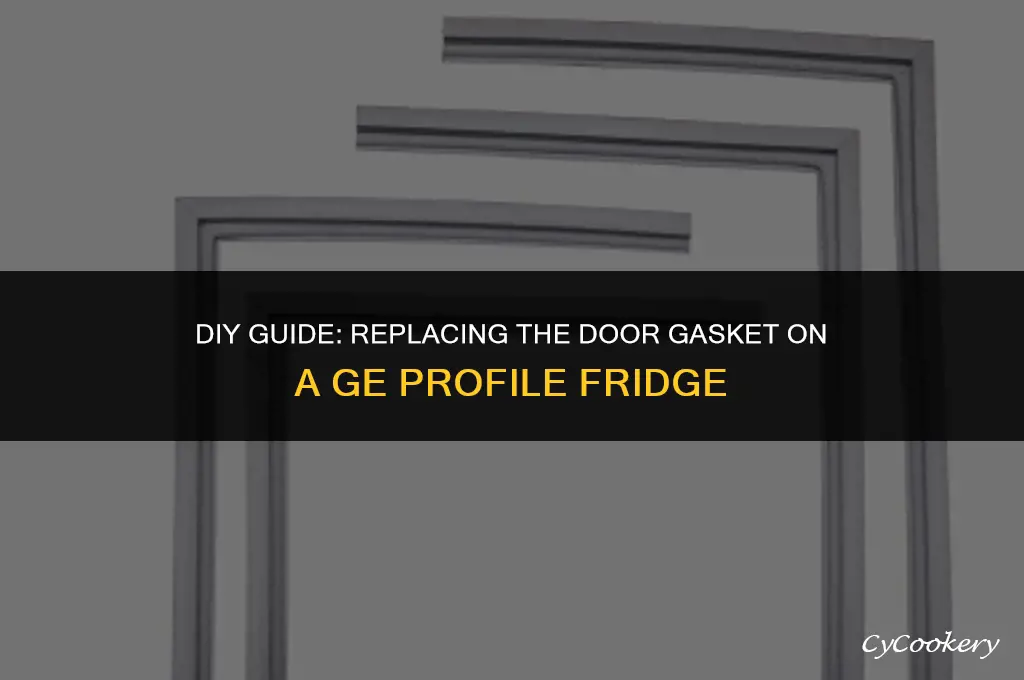 how to change door gasket on ge profile refrigerator