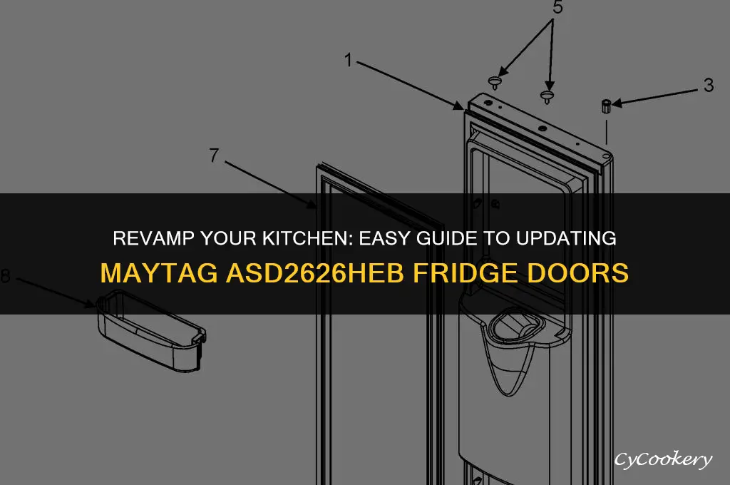 how to change doors on maytag model asd2626heb refrigerator