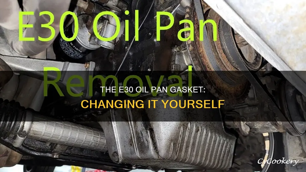 how to change e30 oil pan gasket