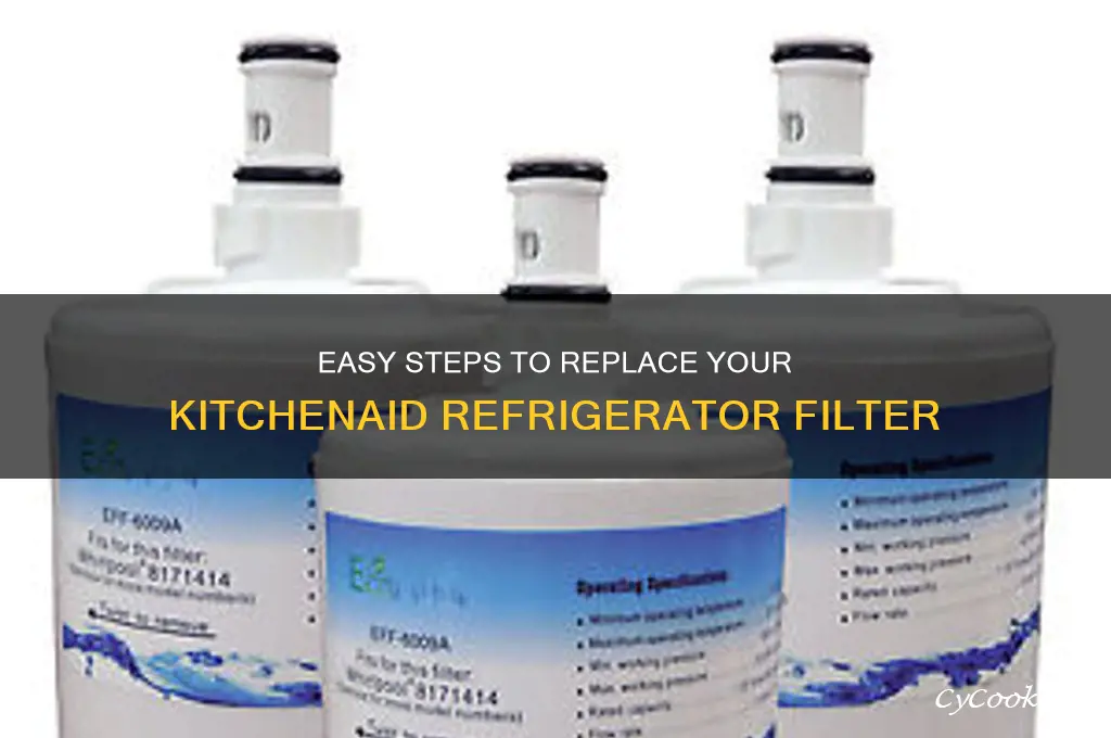 how to change filter in kitchenaid refrigerator