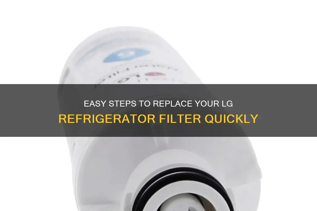 how to change filter in lg refrigerator
