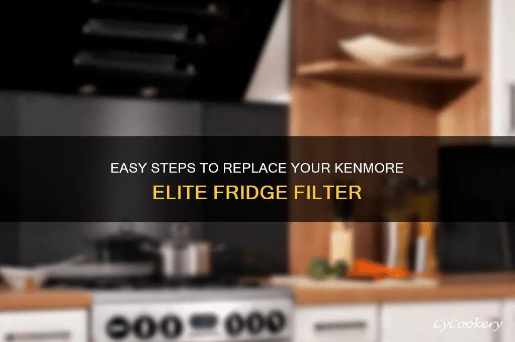 how to change filter on kenmore elite refrigerator