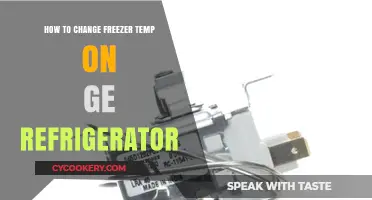 Adjusting Your GE Refrigerator's Freezer Temperature: A Simple Guide
