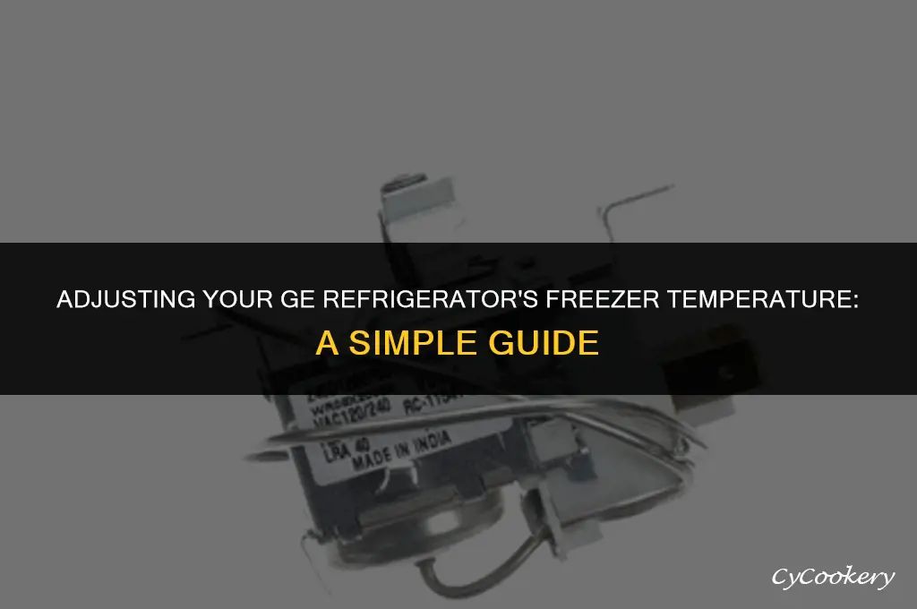 how to change freezer temp on ge refrigerator