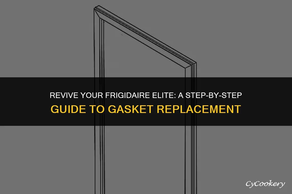 how to change gasket on refrigerator door frigidaire elite