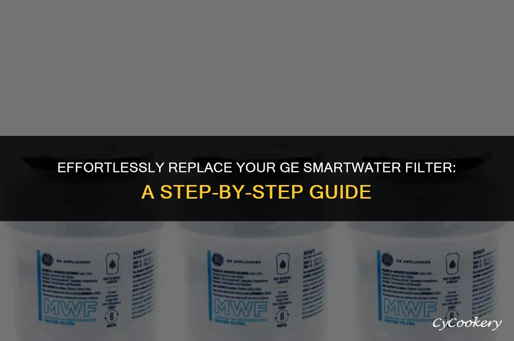 how to change ge smartwater filter in refrigerator