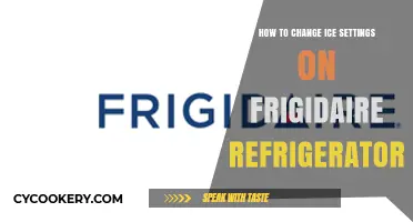 Adjusting Ice Settings on Your Frigidaire Refrigerator: A Simple Guide