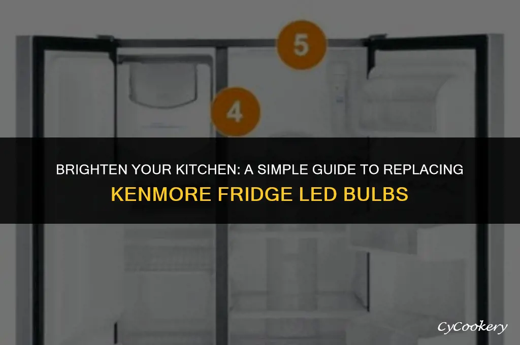 how to change kenmore refrigerator led light bulb
