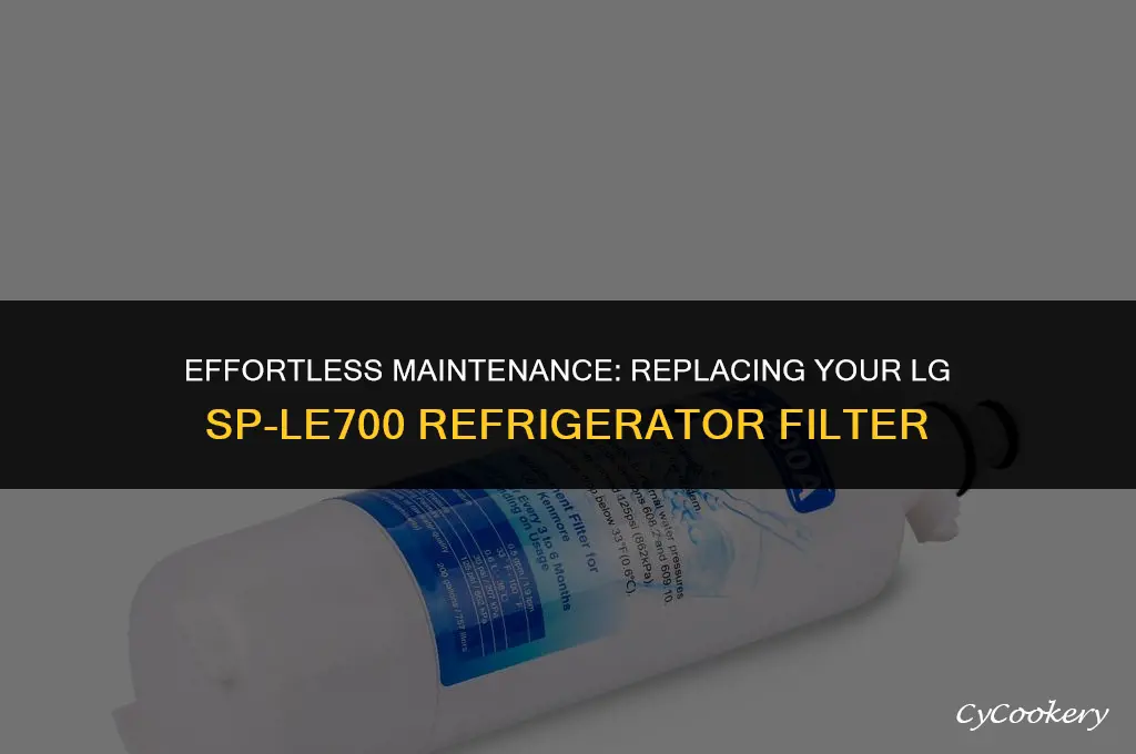 how to change lg refrigerator filter sp-le700