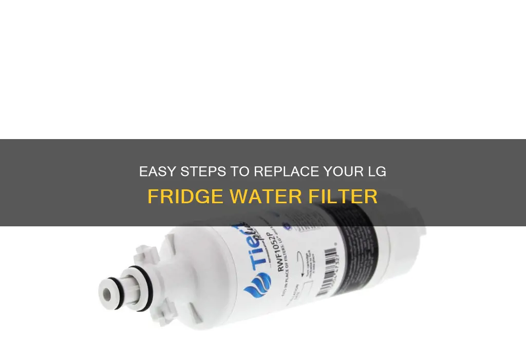 how to change lg refrigerator wayer filter