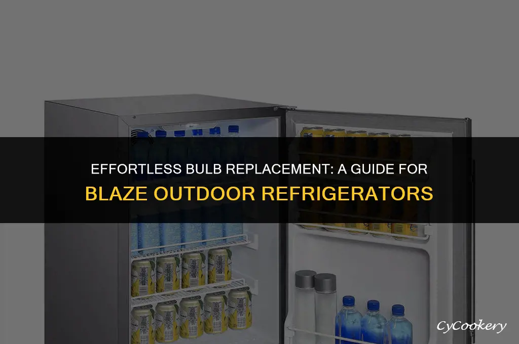 how to change light bulb in blaze outdoor refrigerator