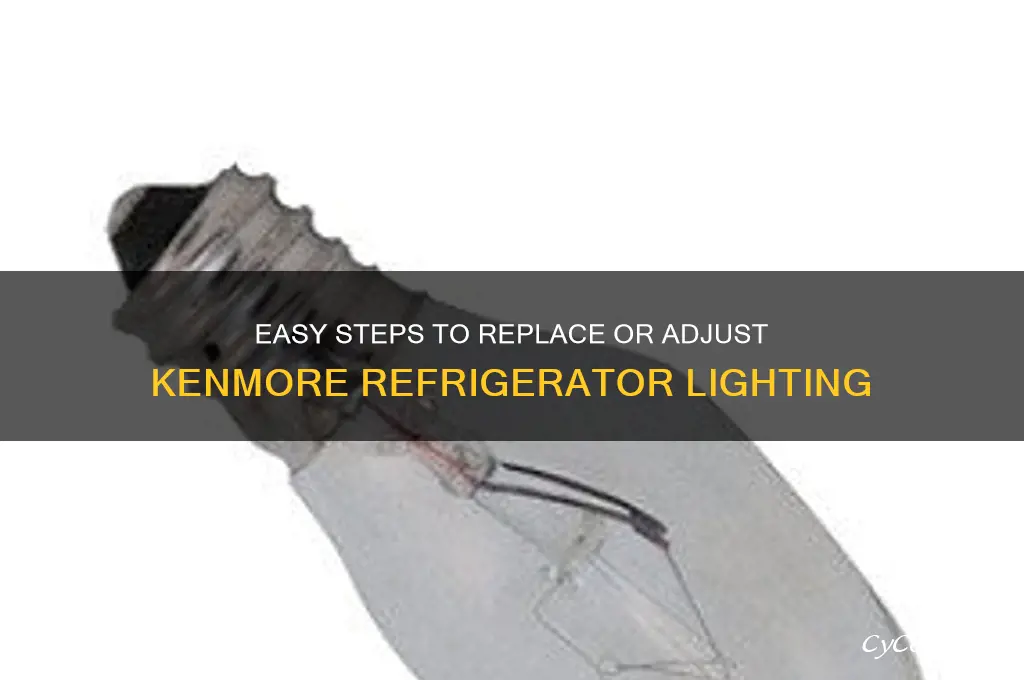 how to change light in kenmore refrigerator