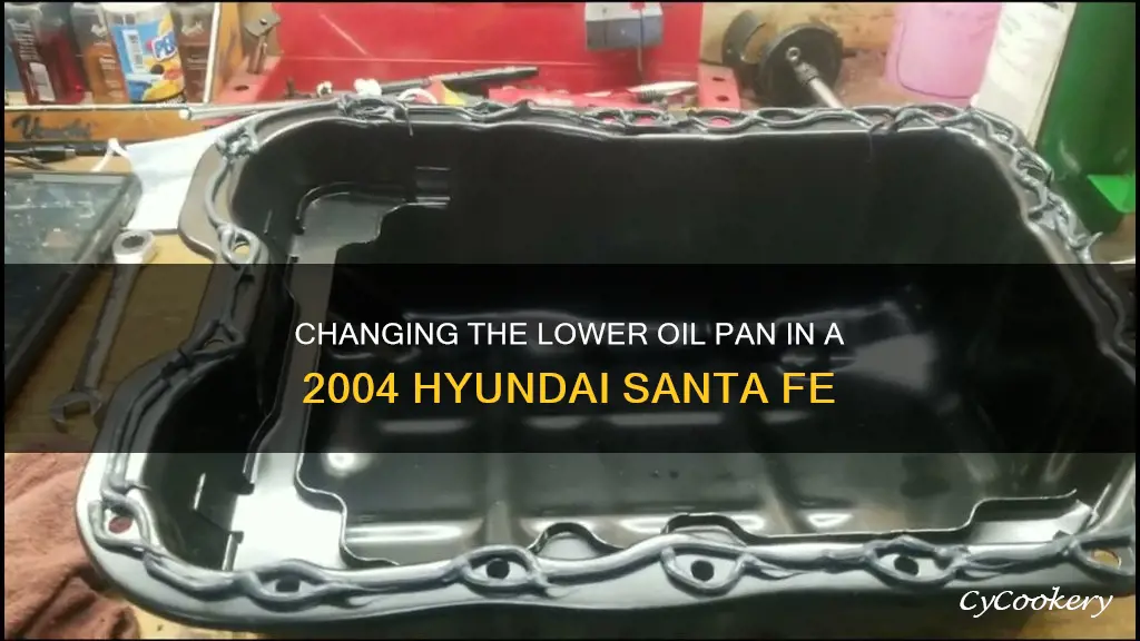 how to change lower oil pan in 2004 hyundai santafe