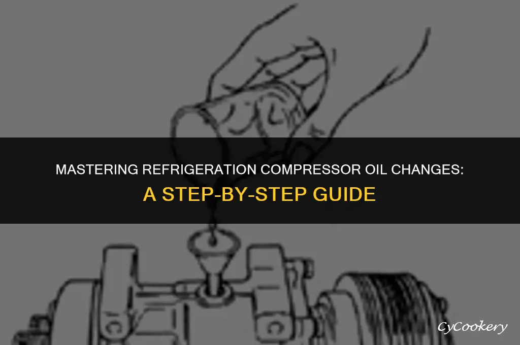 how to change oil in a refrigeration compressor