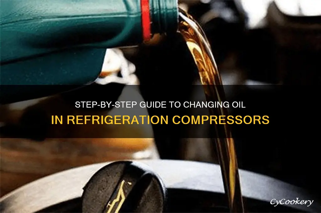 how to change oil in refrigeration compressor