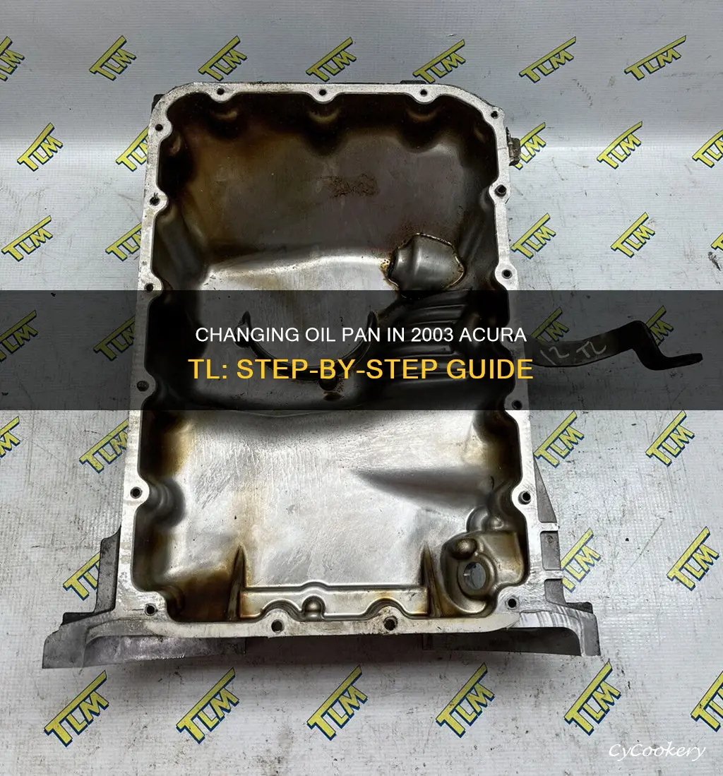 how to change oil pan 2003 acura tl