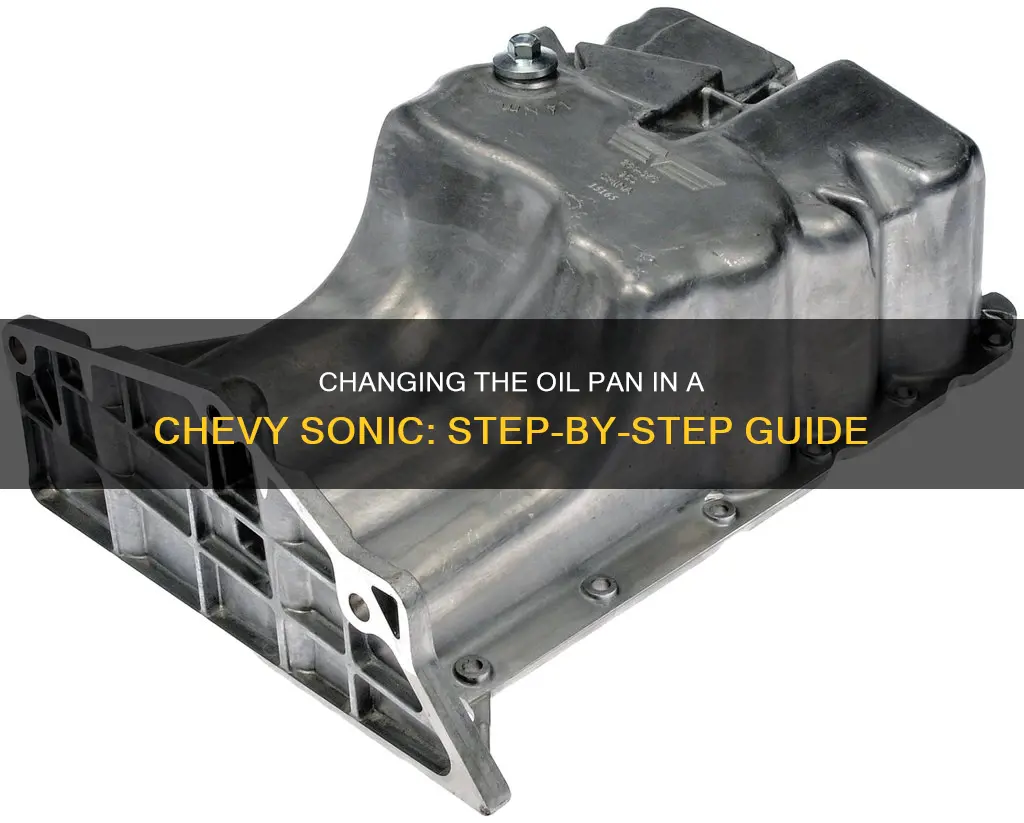 how to change oil pan chevy sonic