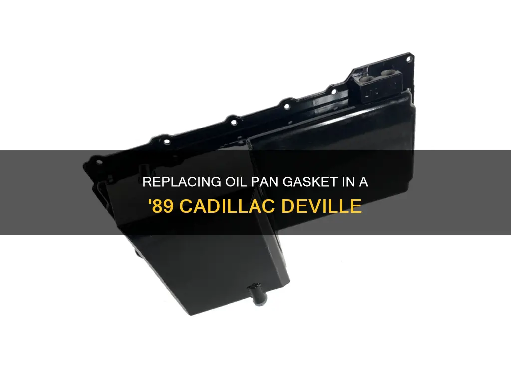 how to change oil pan gasket 1989 cadillac deville