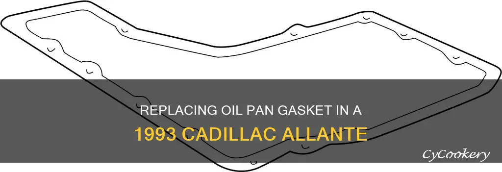 how to change oil pan gasket 1993 cadillac allante