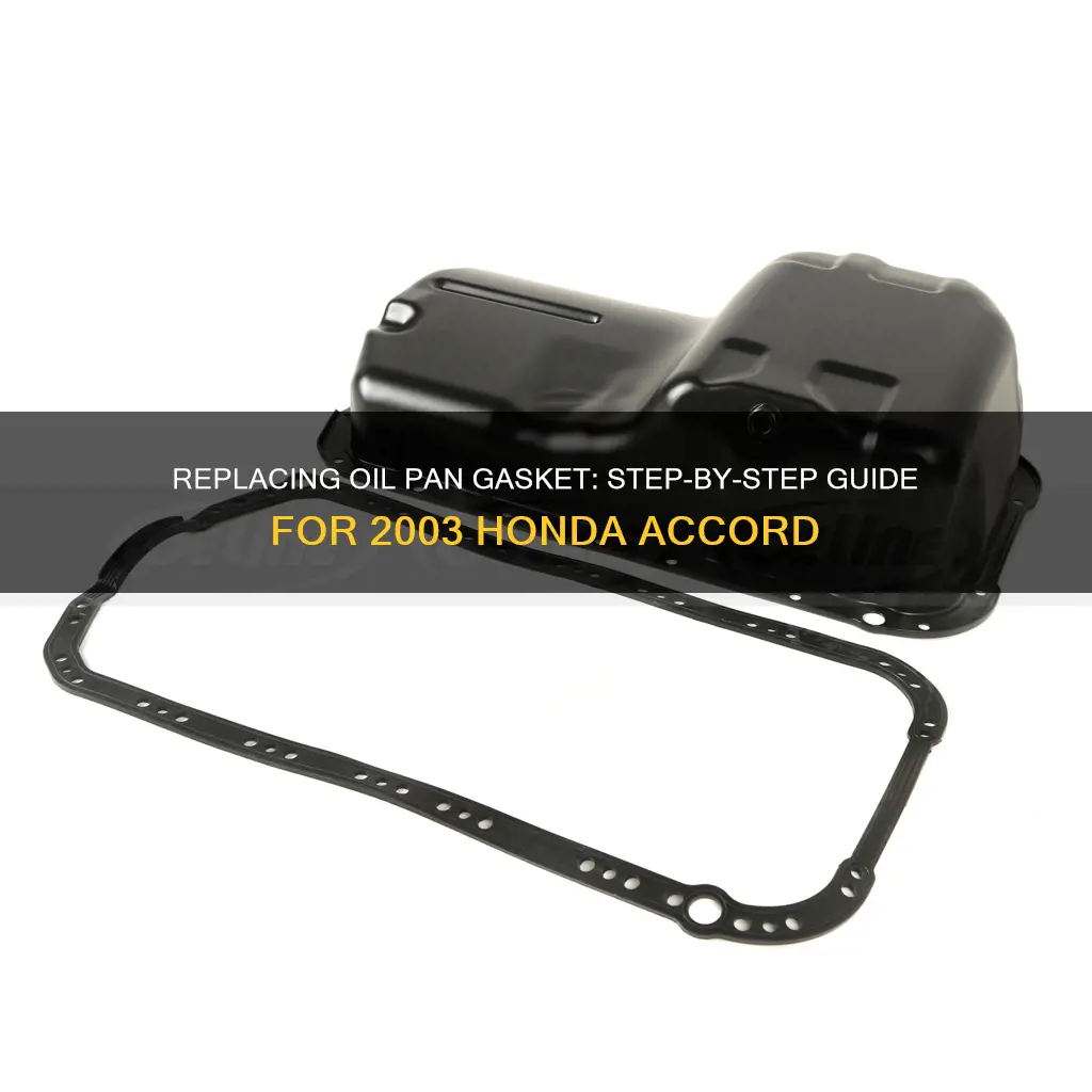 how to change oil pan gasket 2003 honda accord