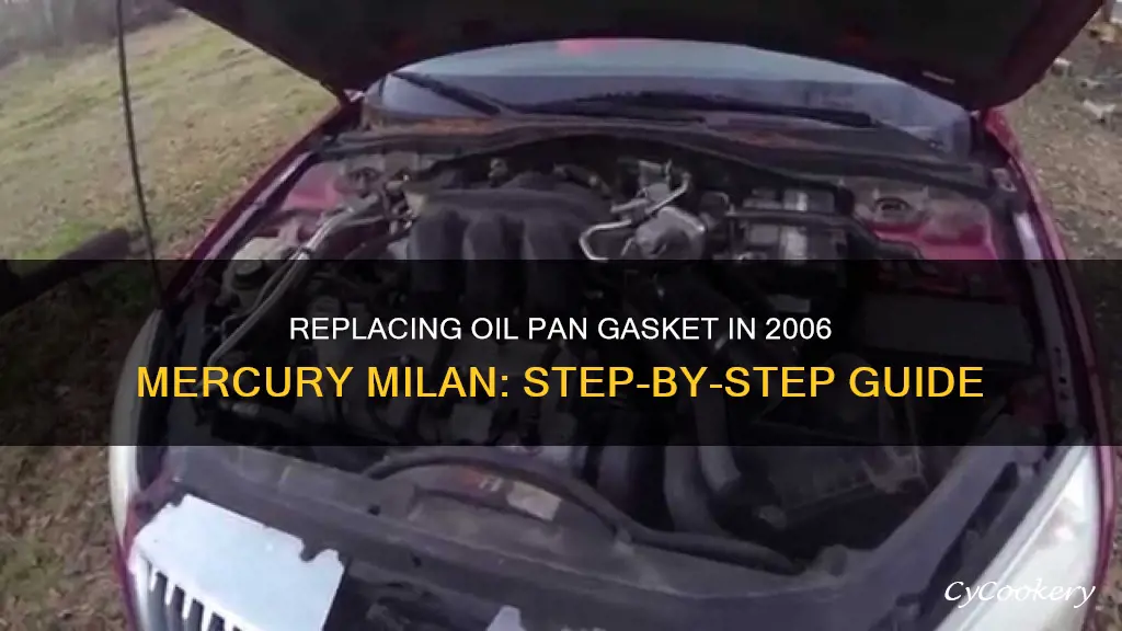 how to change oil pan gasket 2006 mercury milan