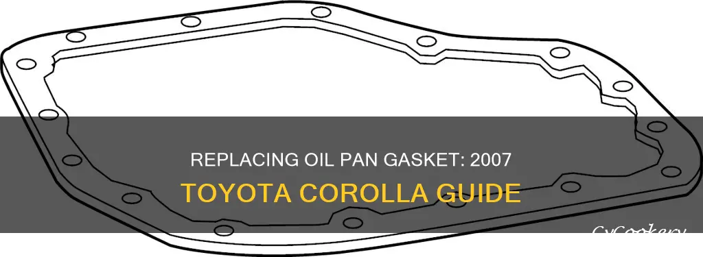 how to change oil pan gasket 2007 toyota corolla