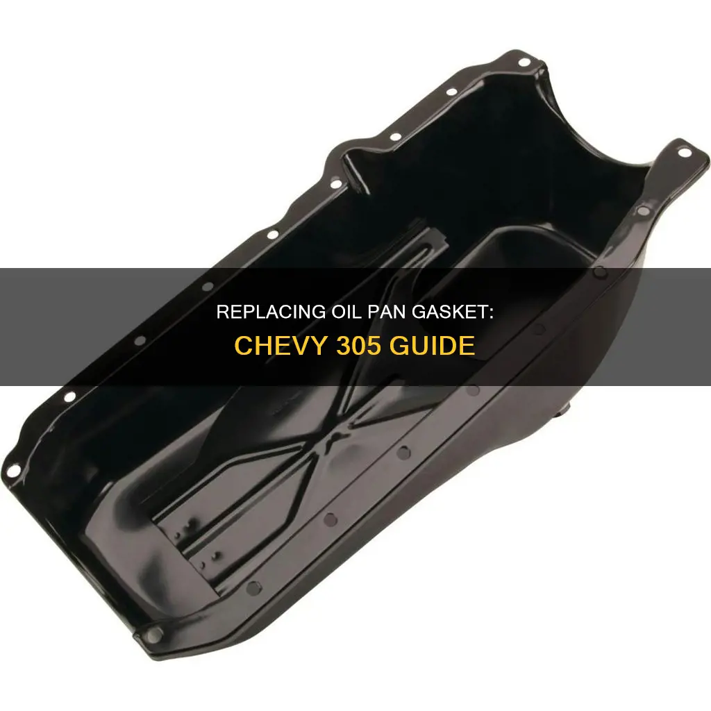 how to change oil pan gasket chevy 305