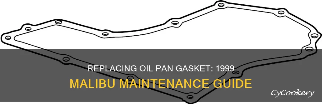 how to change oil pan gasket on 1999 malibu