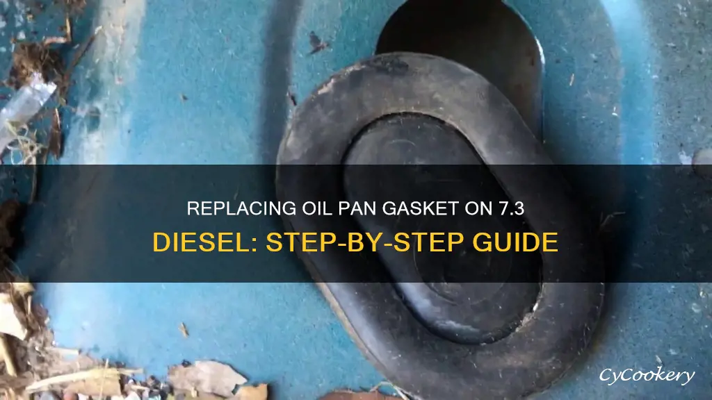 how to change oil pan gasket on 7.3 diesel