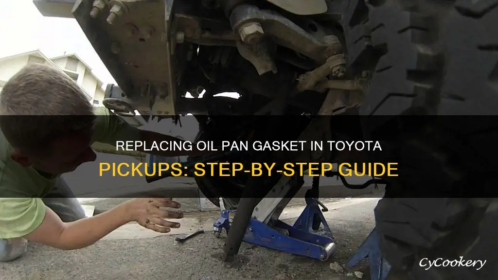 how to change oil pan gasket toyota pickup