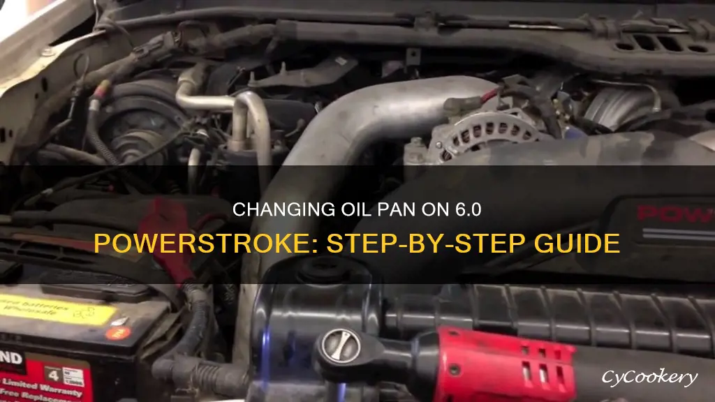 how to change oil pan on 6.0 powerstroke