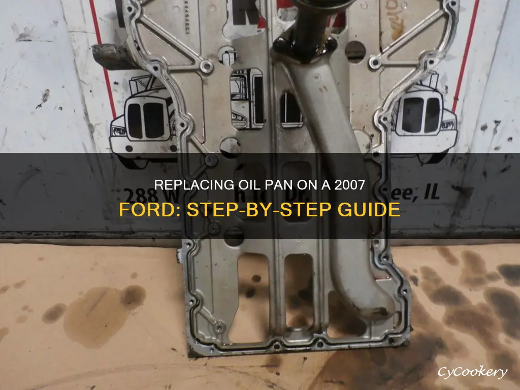 how to change oil pan on a 2007 ford