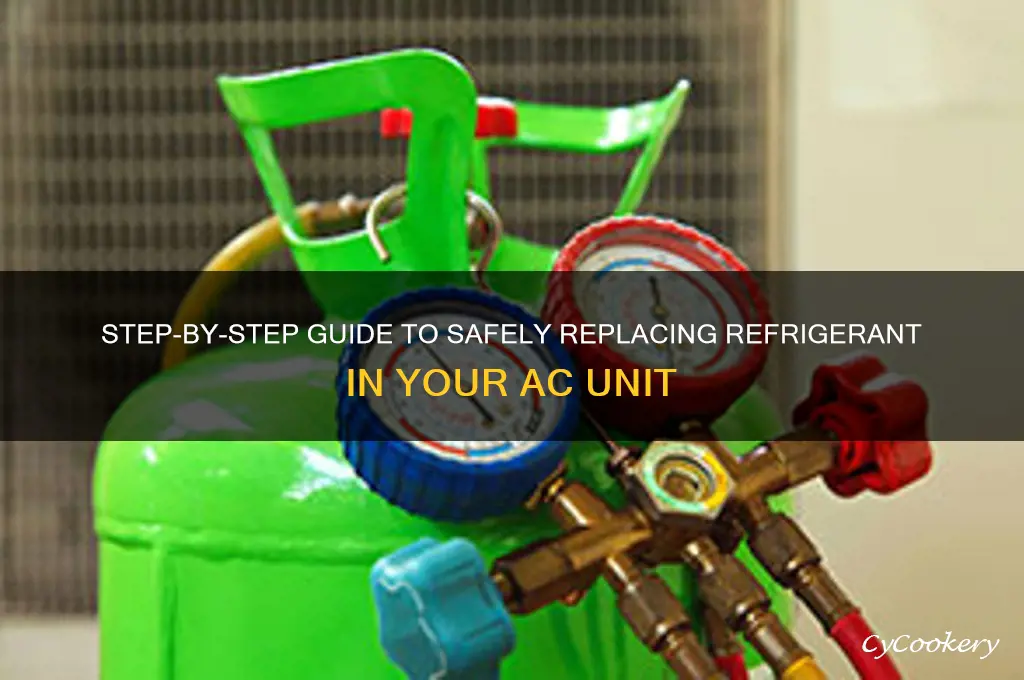 how to change refrigerant in air conditioner