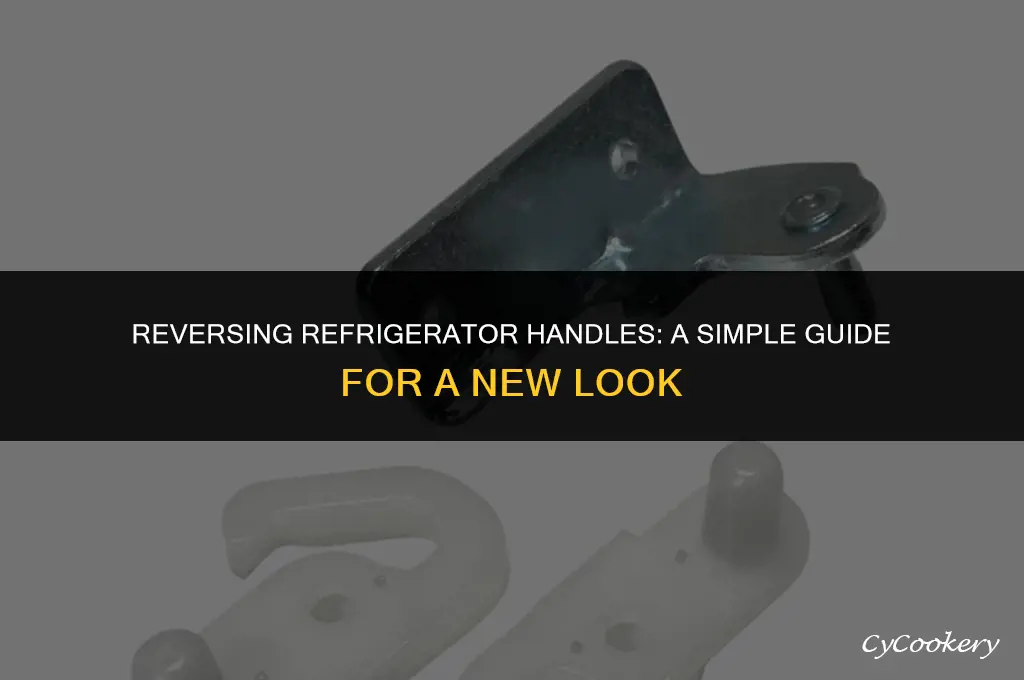 how to change refrigerator door handles to other side