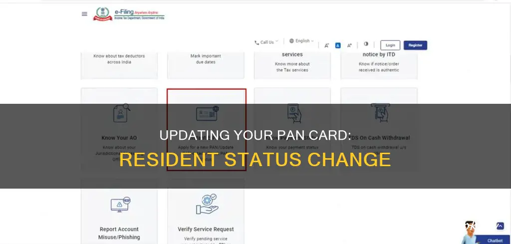 how to change resident status in pan