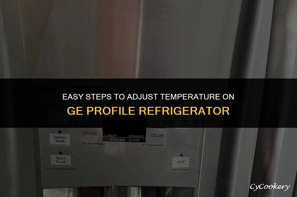 how to change temp on ge profile refrigerator