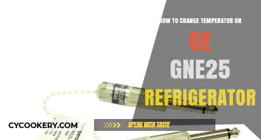 Mastering Your GE GNE25 Refrigerator: A Guide to Temperature Adjustment