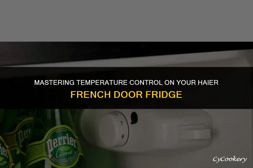 how to change temperatore on haier french door refrigerator