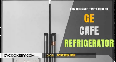 Easy Steps to Adjust Temperature on GE Café Refrigerator